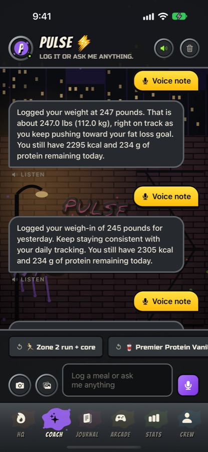 Coach: chat with your AI coach